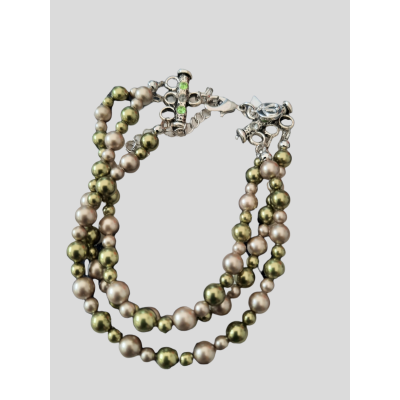 JungleChic armband DoubleBeads met Swarovski elements
