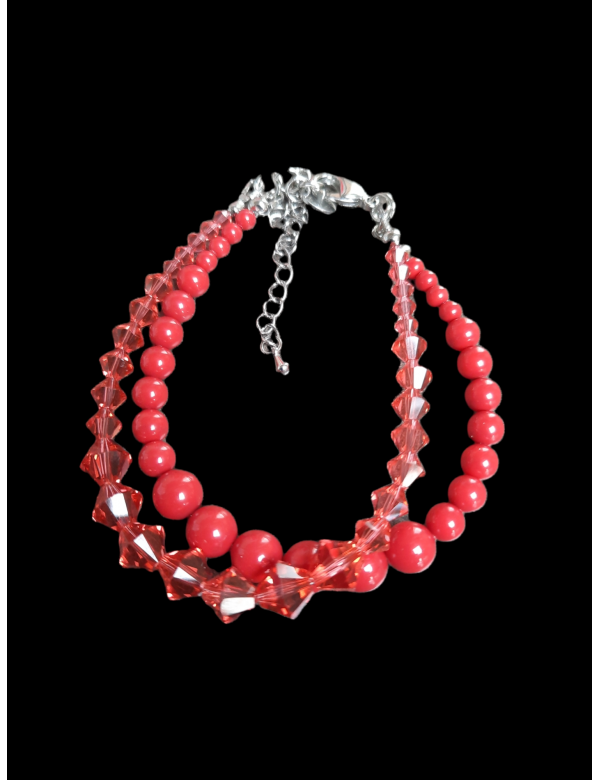 Armband met swarowski elements DoubleBeads Armband met swarowski elements DoubleBeads