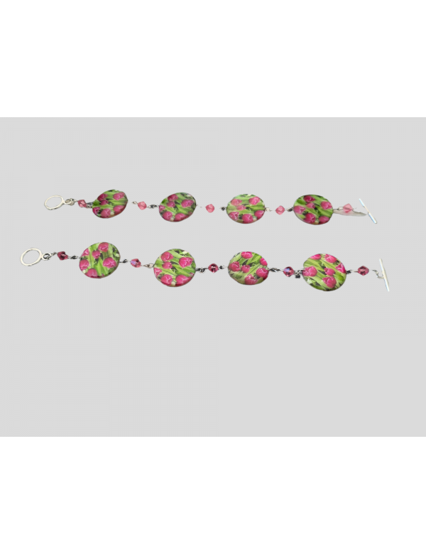 Kleurrijke armband DoubleBeads met Swarovski elements